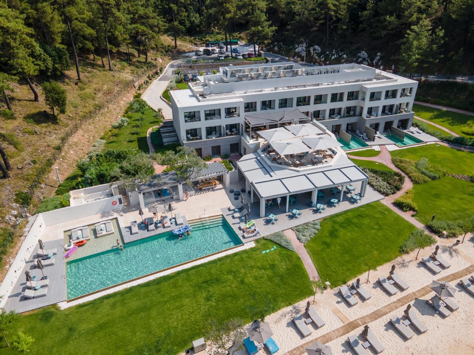 Vathi Cove Luxury Resort & Spa Chrisi Ammoudia Exterior foto